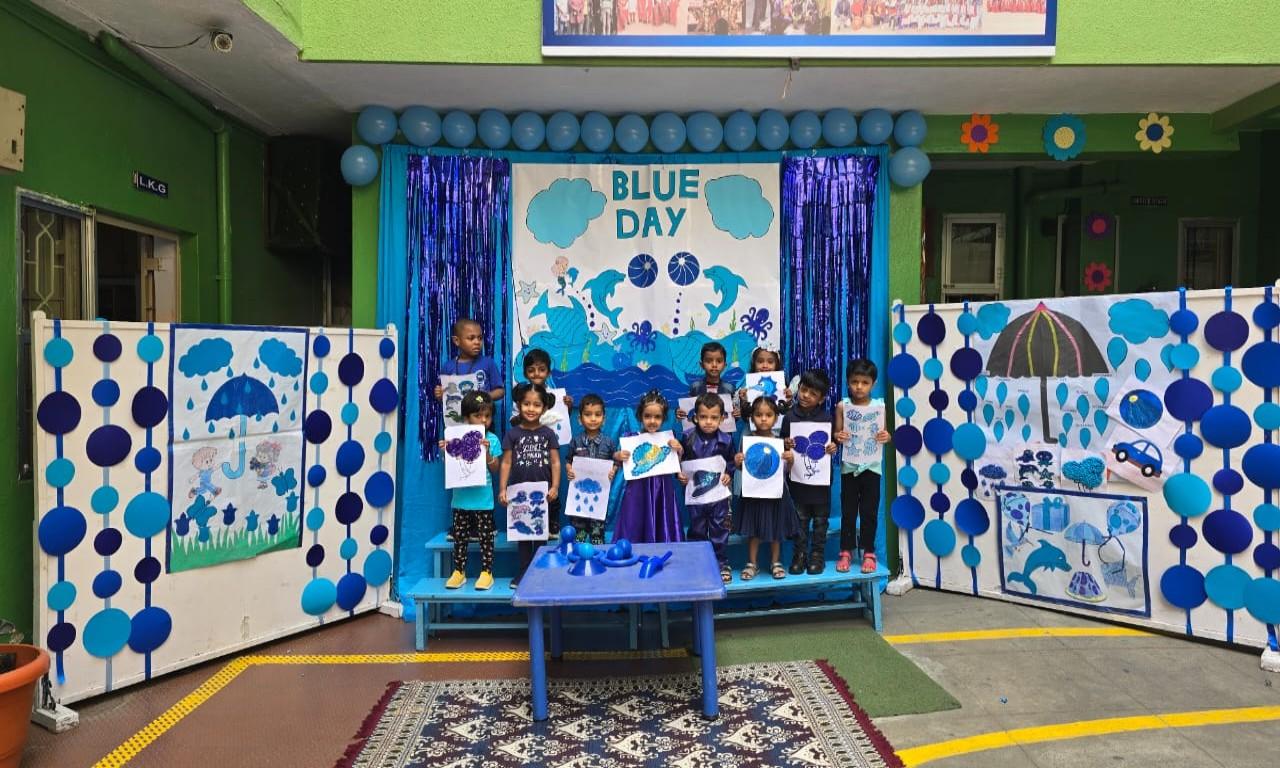 Blue Day Celebration at Little Angels' School Brings Joy and Learning